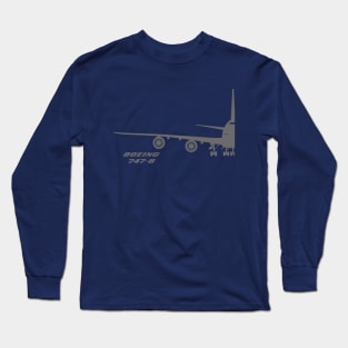 747-8 front view Long Sleeve T-Shirt